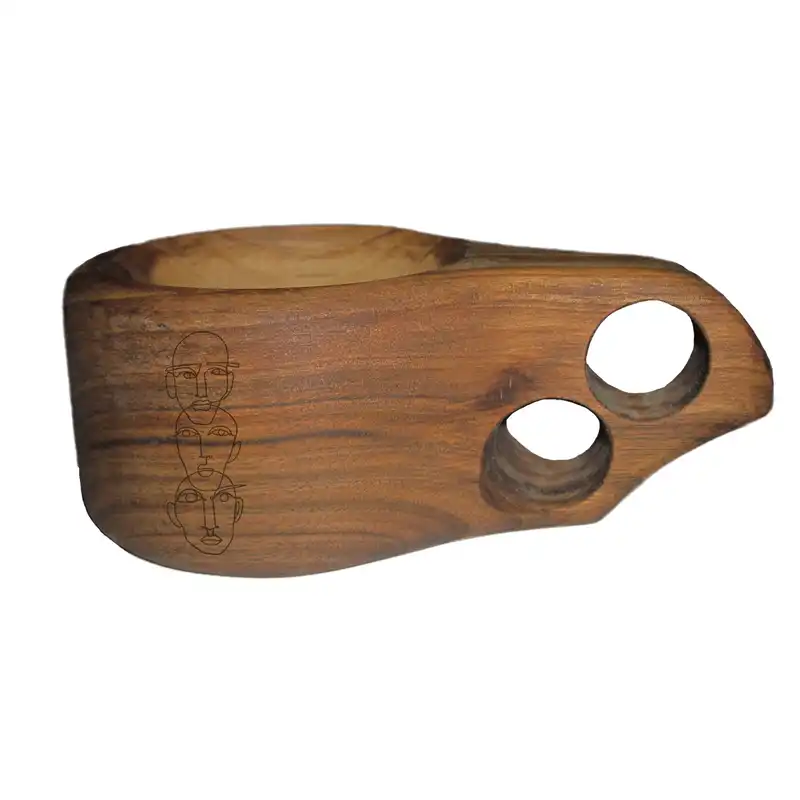 لیوان چوبی مدل صورت