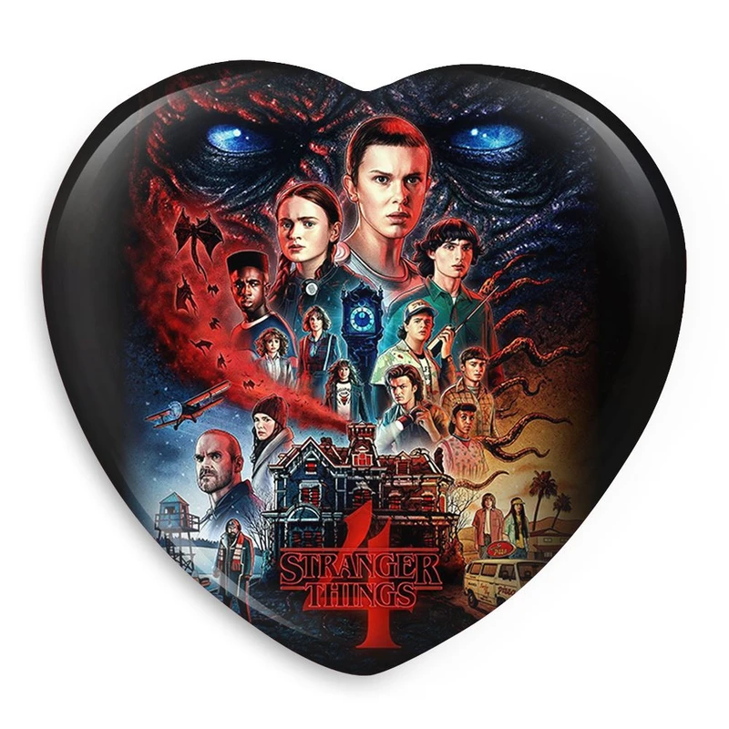 پیکسل خندالو طرح سریال استرنجر تینگز Stranger Things مدل قلبی کد 19302