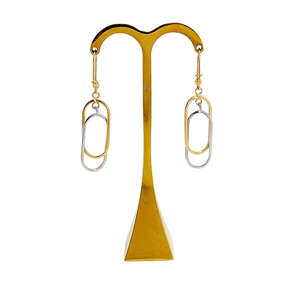 گوشواره آویز طلا 18 عیار زنانه امیران برزین آریا مدل 1060