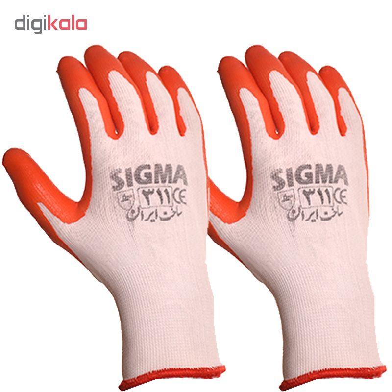 دستکش ایمنی سیگما کد 311 بسته 2 جفتی