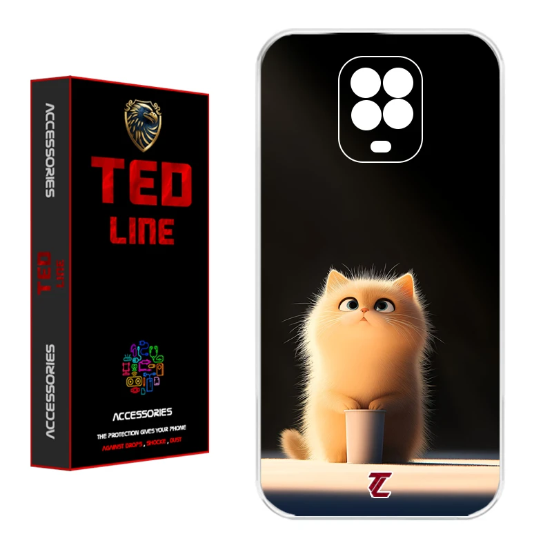 کاور تدلاین طرح گربه کد 1217 مناسب برای گوشی موبایل شیائومی Redmi Note 9S / Note 9 Pro