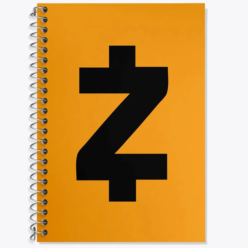 دفتر زبان 50 برگ خندالو مدل دو خط طرح ارز دیجیتال زی کش کد 4077