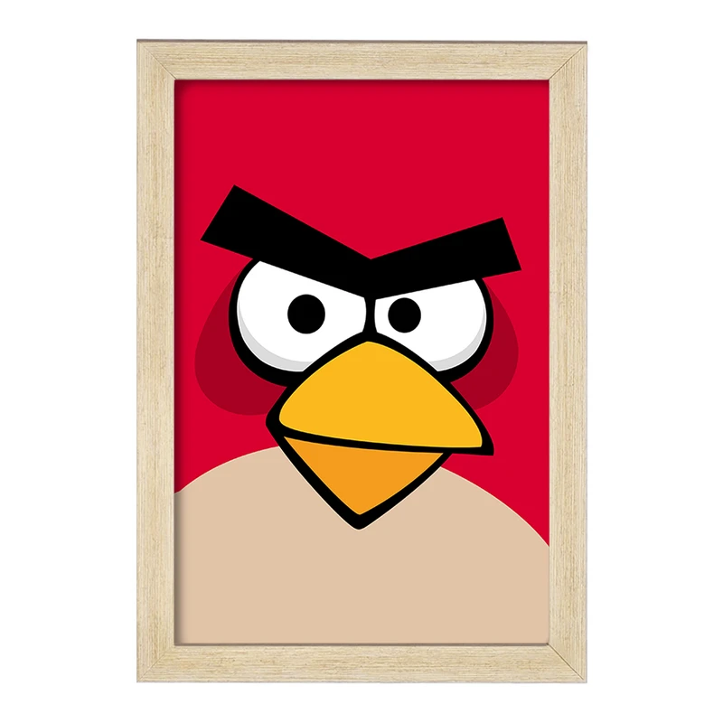 تابلو خندالو مدل پرندگان خشمگین (Angry Birds) کد F2061
