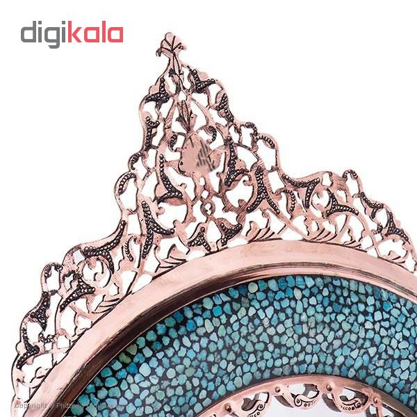 ست آینه و شمعدان فیروزه کوب کد 09