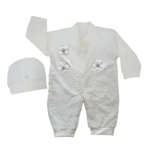 ست سرهمی و کلاه نوزادی دخترانه کد 002