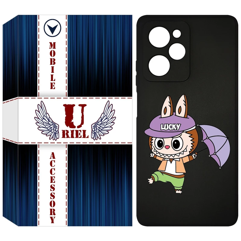 کاور یوریل مدل KSH کد 125 طرح عروسک لبوبو مناسب برای گوشی موبایل شیائومی Poco X5 Pro / Redmi Note 12 Pro 5G