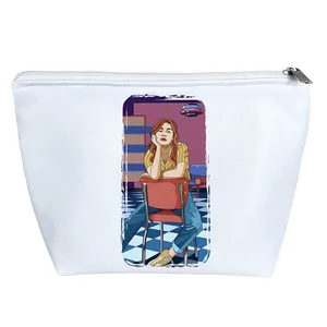 کیف لوازم آرایش دخترانه خندالو مدل دختری در کافه کد 5660