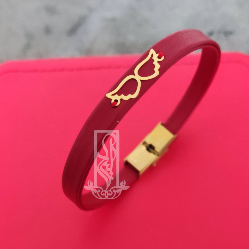 دستبند طلا 18 عیار زنانه لیردا مدل بال فرشته 2050