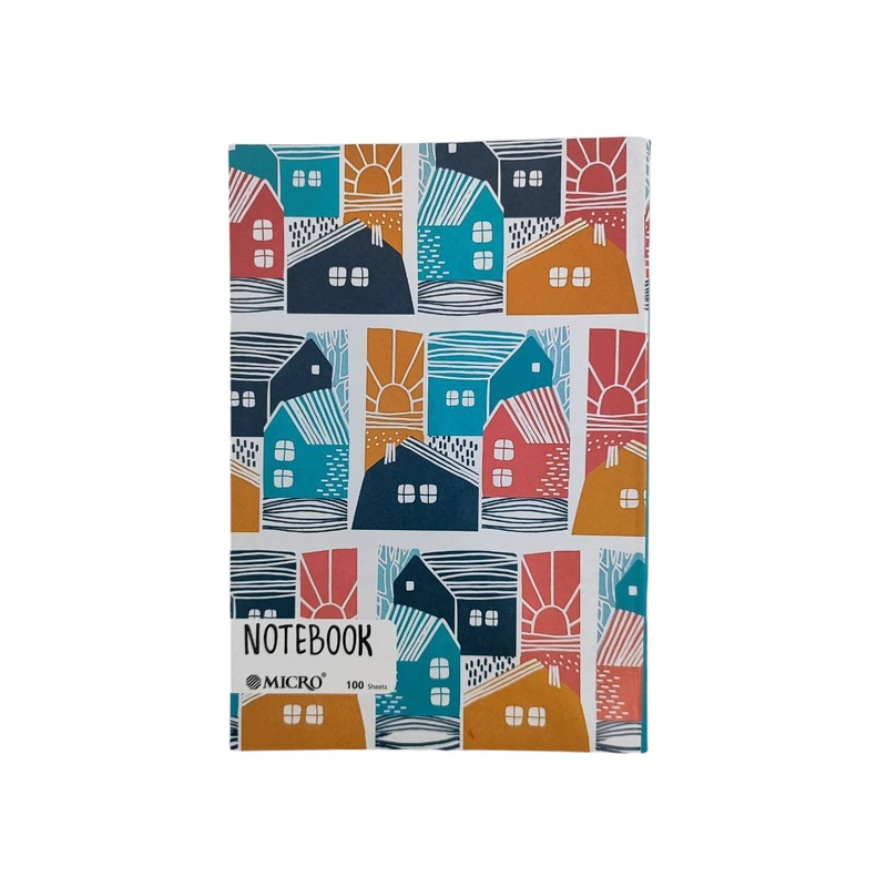 دفتر مشق 100 برگ مدل منگنه طرح 2 کد 007 