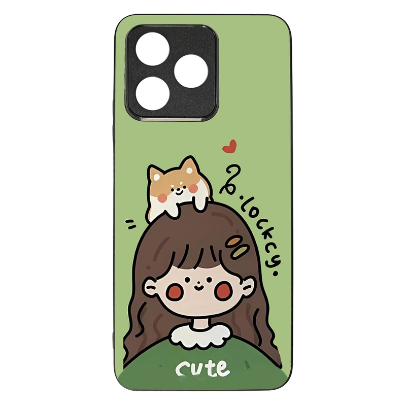 کاور قاب گارد گوشی طرح دخترانه کد TPU-026 مناسب برای گوشی موبایل ریلمی C53