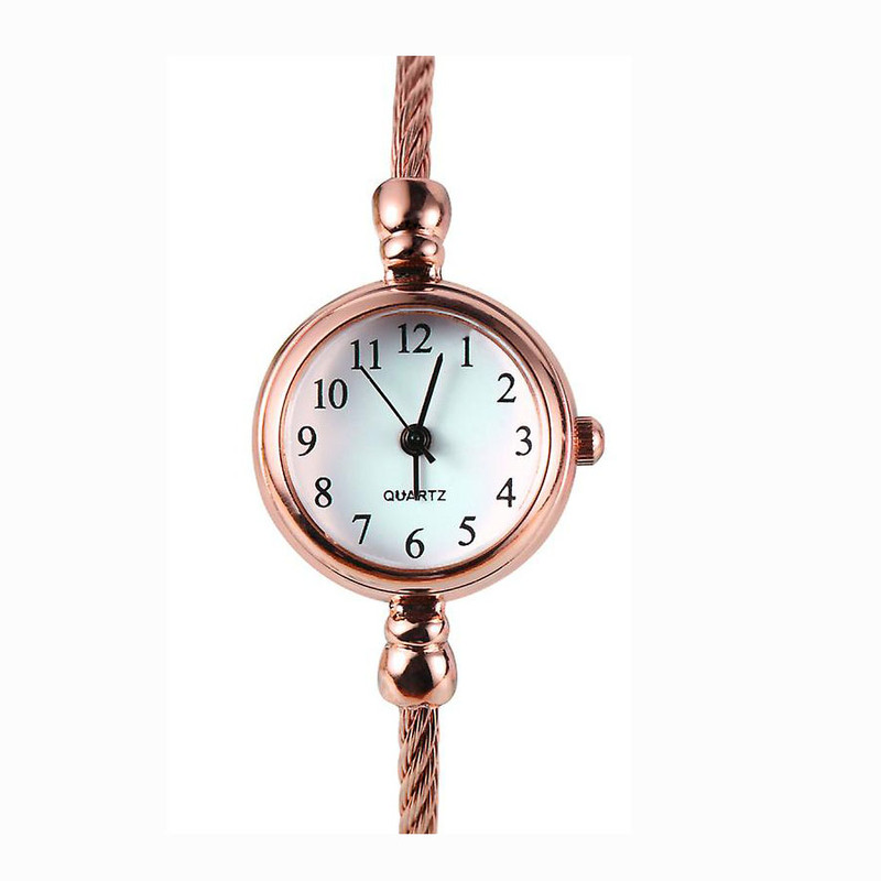 ساعت مچی عقربه ای زنانه مدل ظریف کد roz-add1