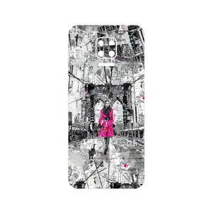 MAHOOT Collage of Catwalk Bridge Cover Sticker for Xiaomi Redmi Note 9S