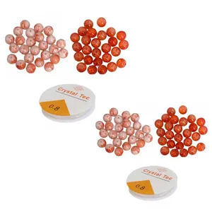 مهره و کش دستبند مدل آبرنگی کد 254 مجموعه 202 عددی