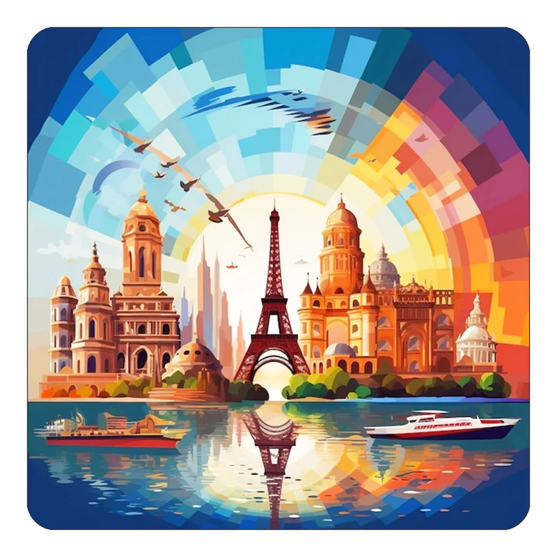 مگنت کاکتی طرح پاریس Paris مدل mp59729