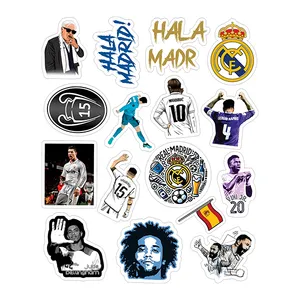 استیکر لپ تاپ توییجین و موییجین طرح رئال مادرید کد 01 مجموعه 16 عددی