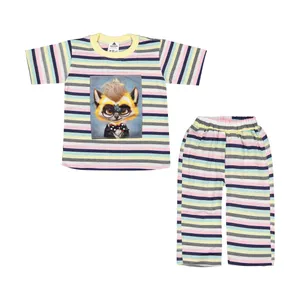 ست تی شرت آستین کوتاه و شلوار دخترانه کیکی رایکی مدل KBB06357-003