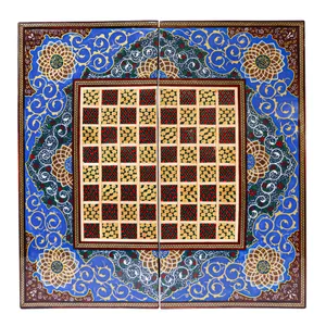 صفحه شطرنج خاتم کاری مدل تذهیب طرح شمسه کد LQ40
