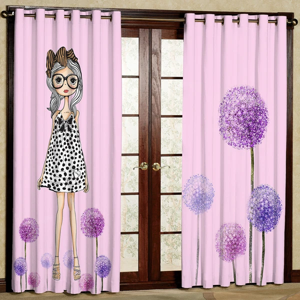 پرده مدل مخمل پانچی کد 7617 سایز 280x140 سانتی متر