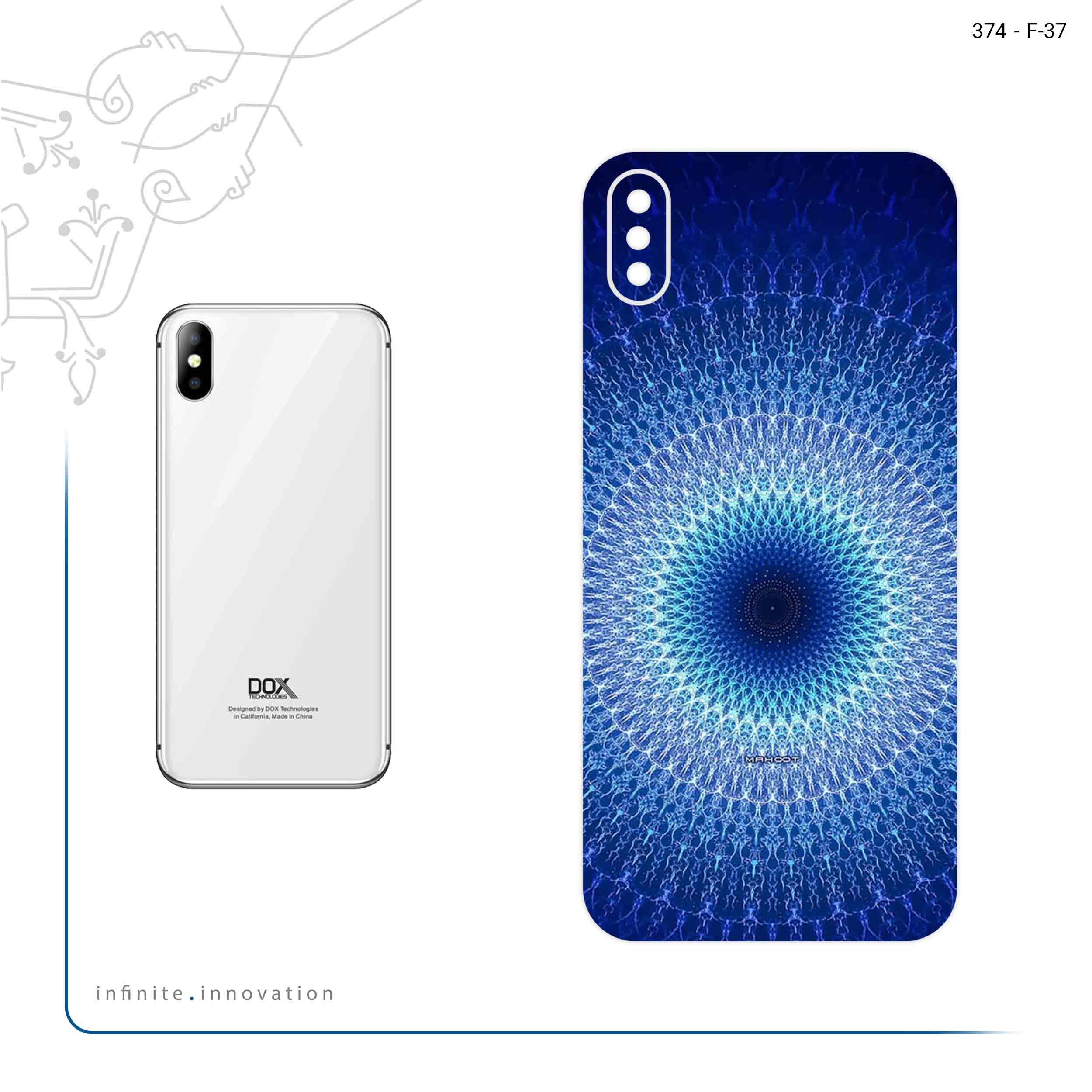 برچسب پوششی ماهوت مدل Mandala Design 3 مناسب برای گوشی موبایل داکس Botlex 2