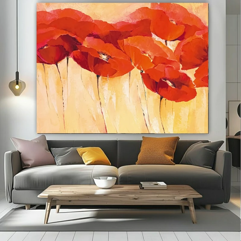 تابلو بوم مدل تابلو بوم طرح مخمل نقاشی گل مدل شکوفا کد FP106340