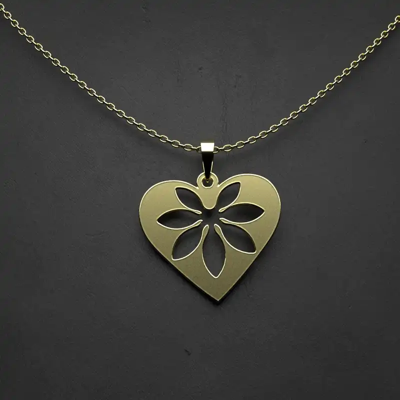 گردنبند طلا 18 عیار زنانه مدوپد مدل هندسی کد CA10332