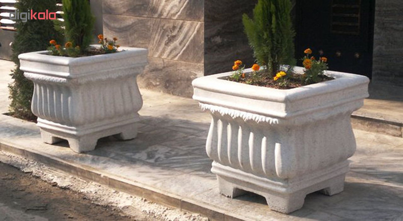 گلدان بتنی مدل رضوی طرح مربع