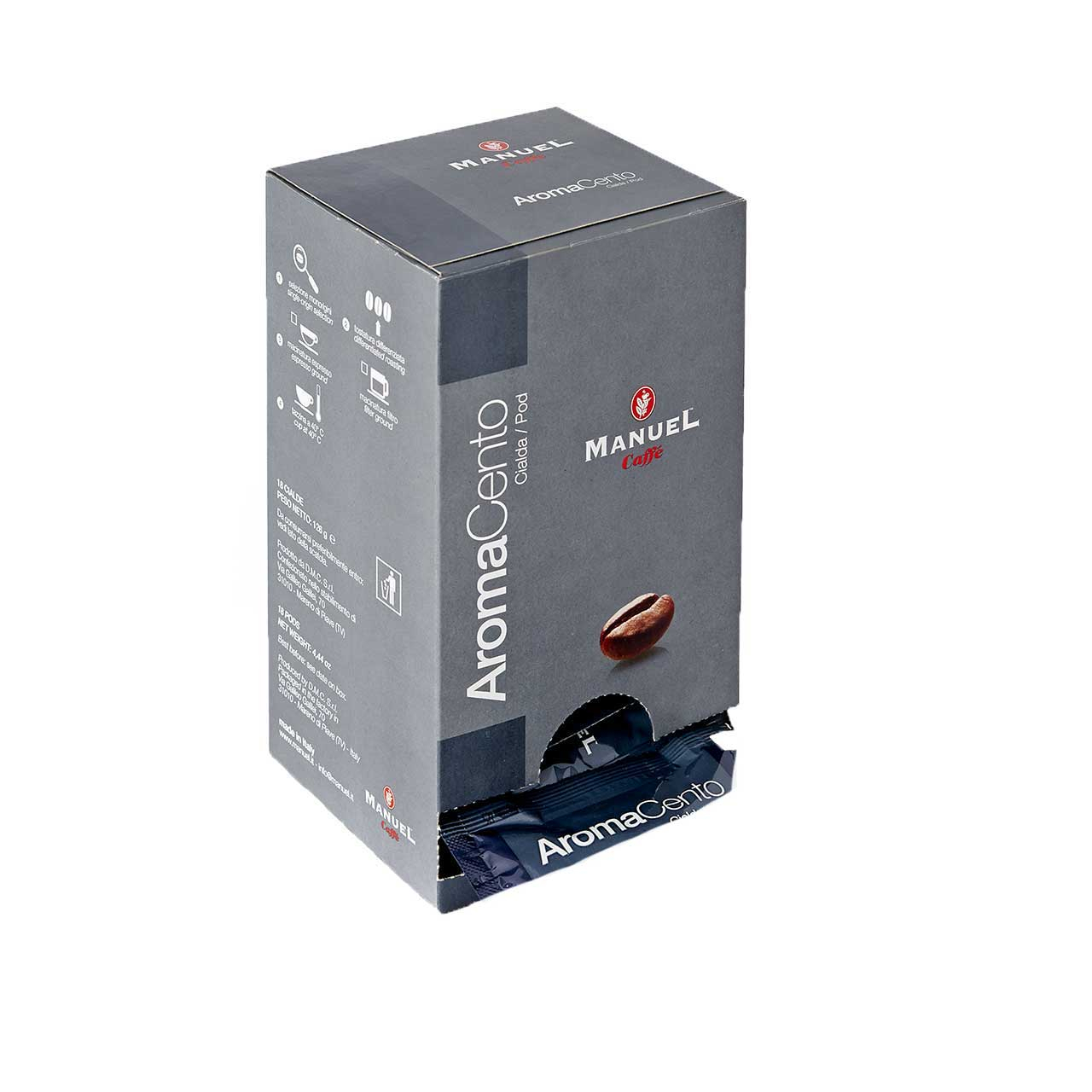 پد قهوه  مانوئل کافه مدل aroma centoبسته 18 عددی