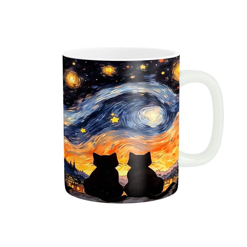 ماگ پادآفرین مدل شب های پرستاره ونگوگ کد p9567