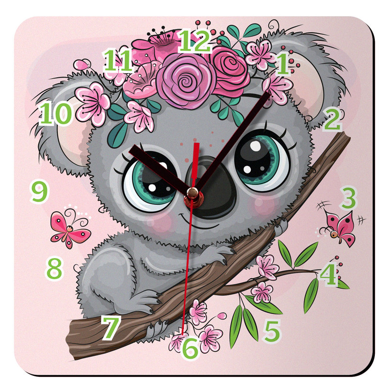 ساعت دیواری کودک باروچین مدل کوالا کد 68
