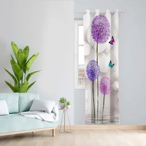 پرده طرح قاصدک مدل مخمل پانچی کد 4980 z سایز 140x200 سانتی متر