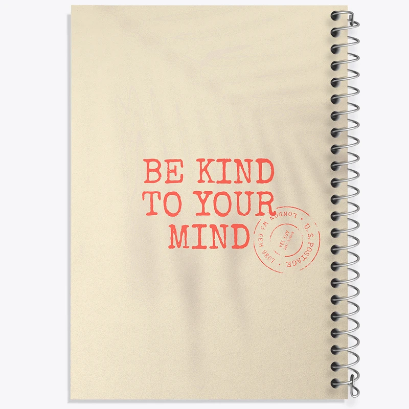 دفتر مشق 100 برگ خندالو طرح Be Kind To Your Mind کد N2336