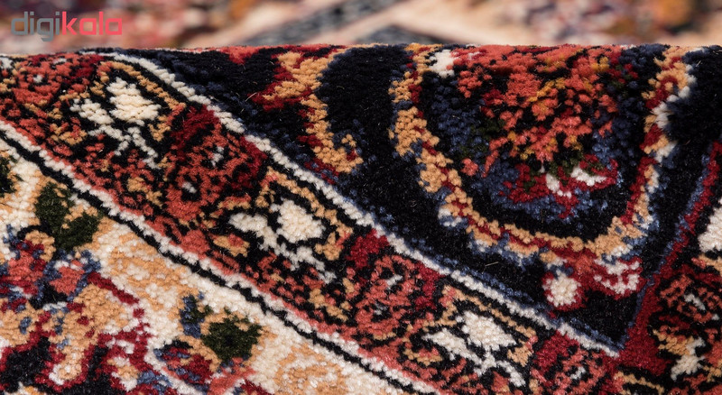 گبه ماشینی دنیای فرش کد 546K زمینه کرم