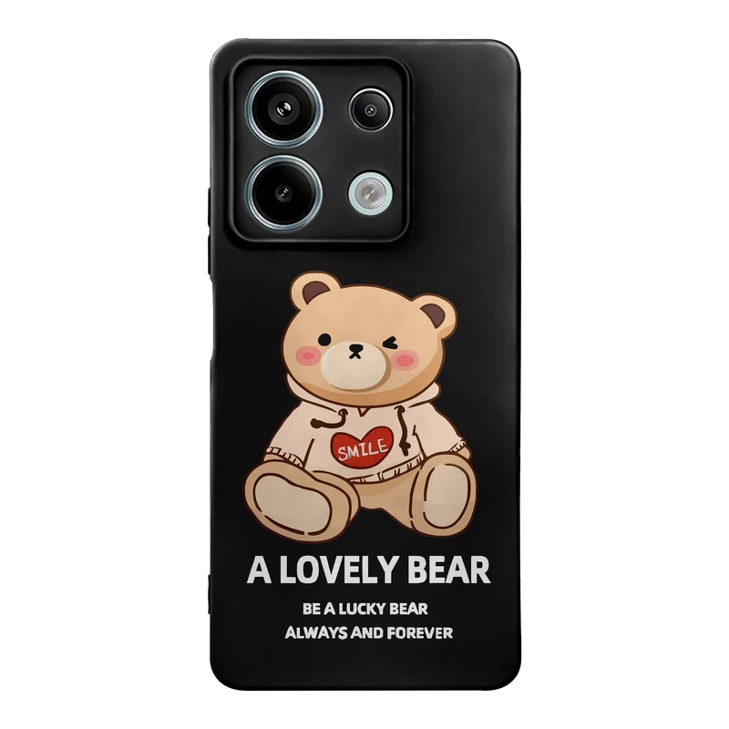کاور قاب گوشی طرح خرس بیر کد w583 مناسب برای گوشی موبایل شیائومی Redmi Note 13 5G