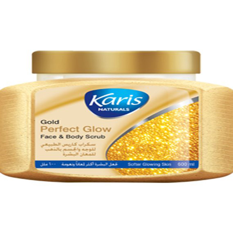 اسکراب صورت و بدن کاریس مدل Gold حجم 300 میلی لیتر