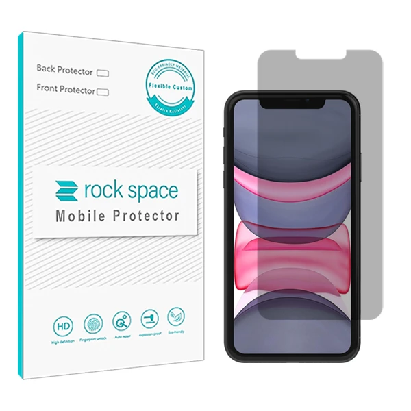 محافظ صفحه نمایش حریم شخصی راک اسپیس کد PRV مناسب برای گوشی موبایل اپل iPhone 11 