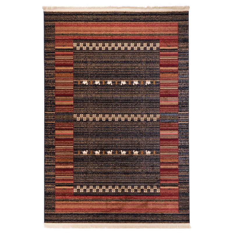 گبه ماشینی دنیای فرش کد 549B زمینه آبی کاربنی گبه ماشینی دنیای فرش کد 549B زمینه آبی کاربنی