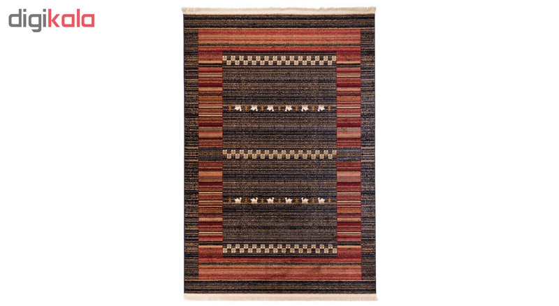 گبه ماشینی دنیای فرش کد 549B زمینه آبی کاربنی گبه ماشینی دنیای فرش کد 549B زمینه آبی کاربنی