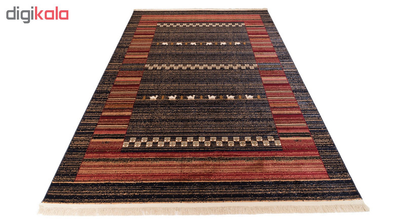 گبه ماشینی دنیای فرش کد 549B زمینه آبی کاربنی گبه ماشینی دنیای فرش کد 549B زمینه آبی کاربنی