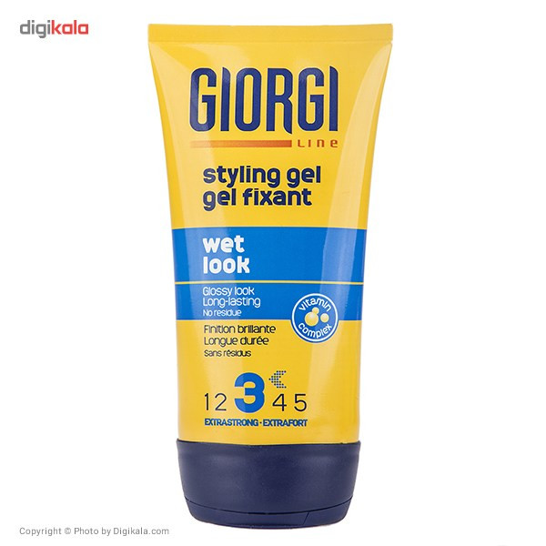 ژل حالت دهنده مو جیورجی مدل Wet Look حجم 150 میلی لیتر