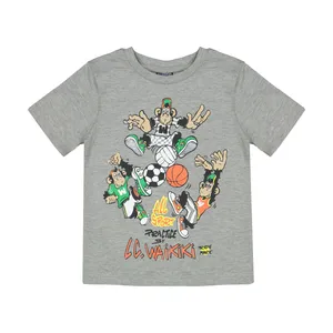 تی شرت دخترانه ال سی وایکیکی مدل 1S79968Z4-CT3-GREYMELANGE