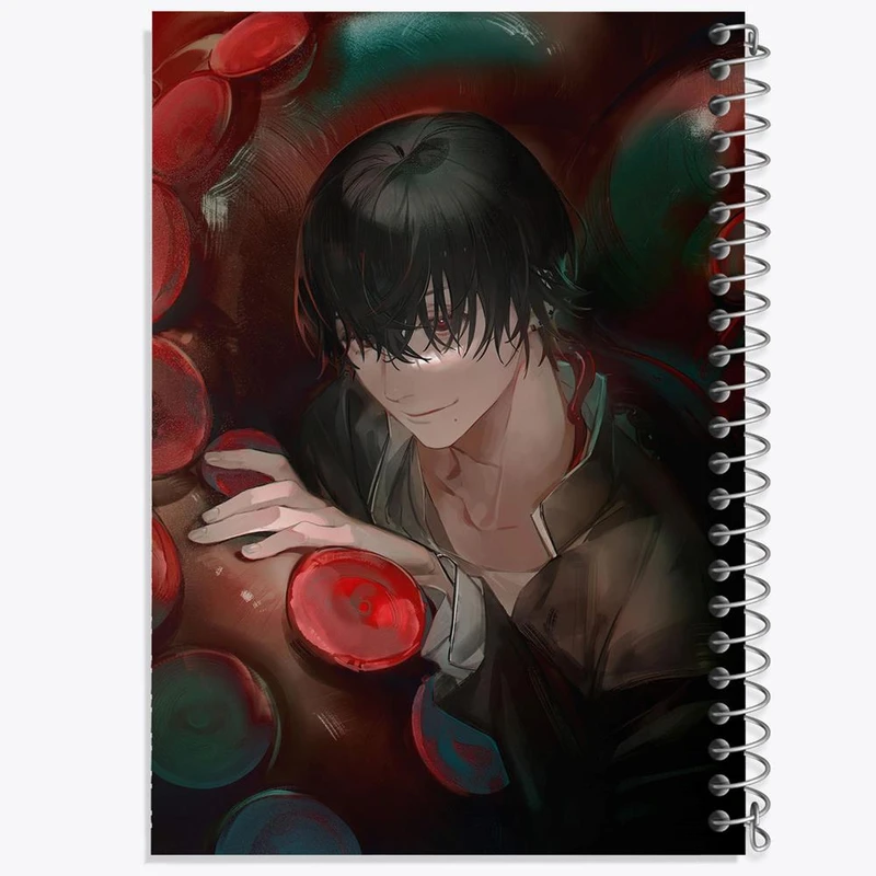 دفتر نت موسیقی 50 برگ خندالو مدل یوشیدا انیمه مرد اره ای Chainsaw Man کد 22327