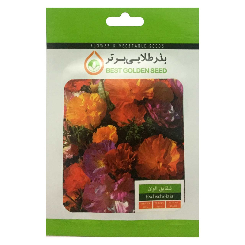 بذر گل شقایق الوان بذر طلایی برتر کد BZT-21