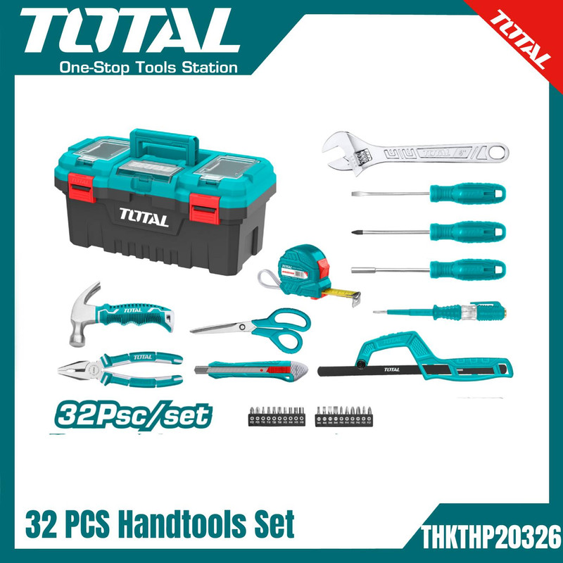 مجموعه 32 عددی ابزار توتال مدل THKTHP20326