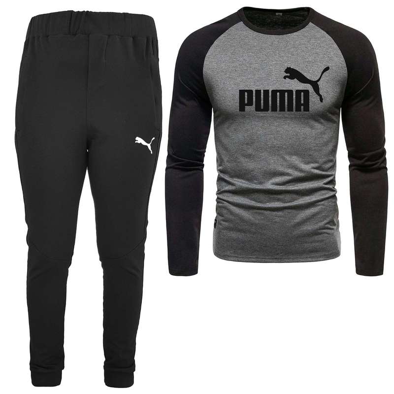 ست تی شرت و شلوار مردانه مدل 04009121 رنگ مشکی