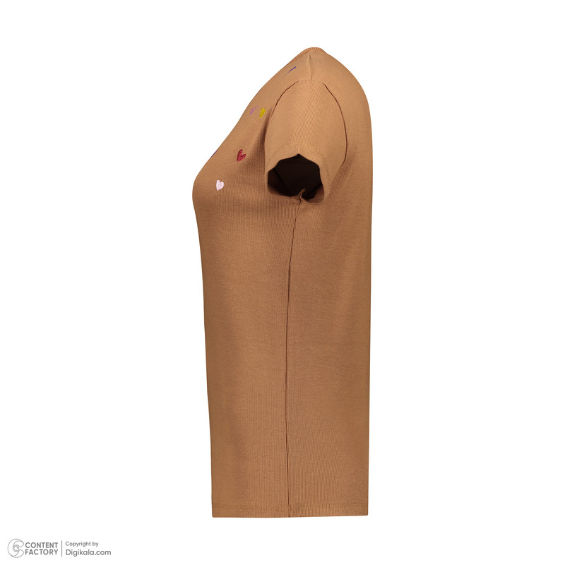 بلوز آستین کوتاه زنانه مدل گلدوزی قلب کد 110307.2