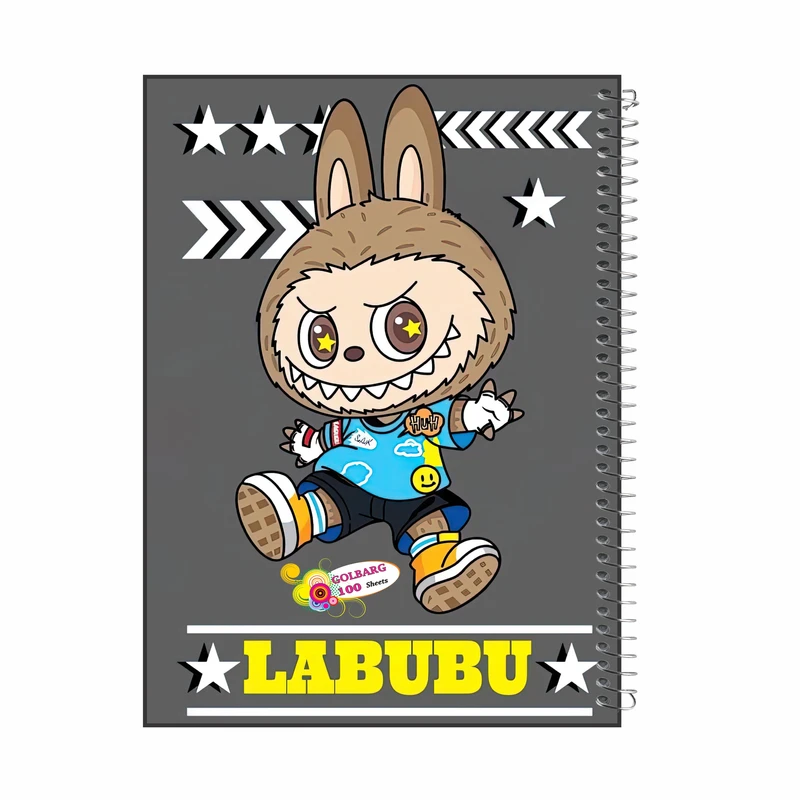 دفتر مشق 100 برگ گلبرگ مدل لبوبو کد 8621