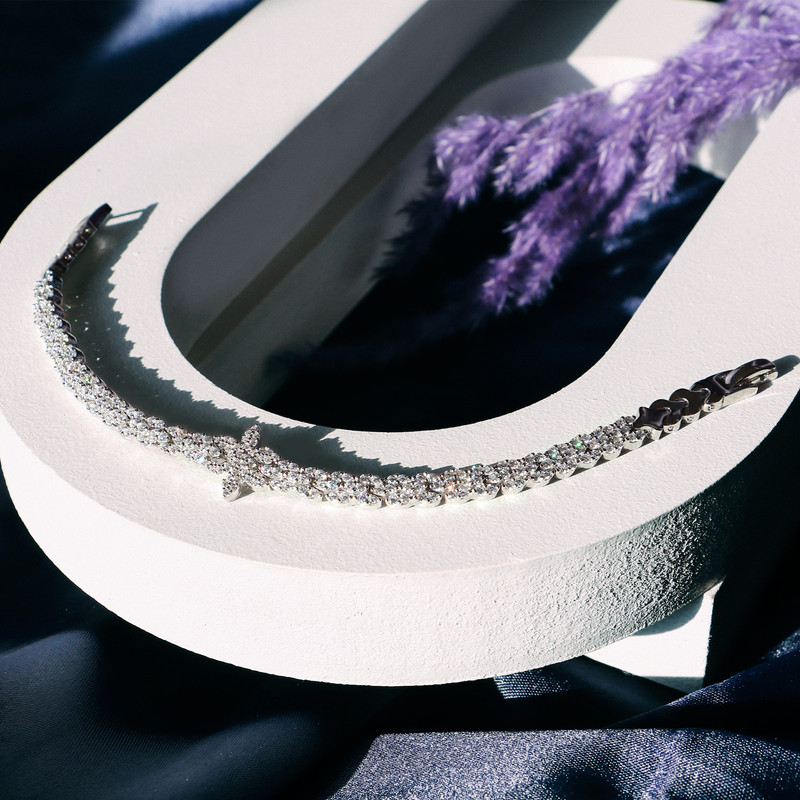 دستبند نقره زنانه جی تی ای مدل جی نایس دستبند نقره زنانه جی تی ای مدل جی نایس