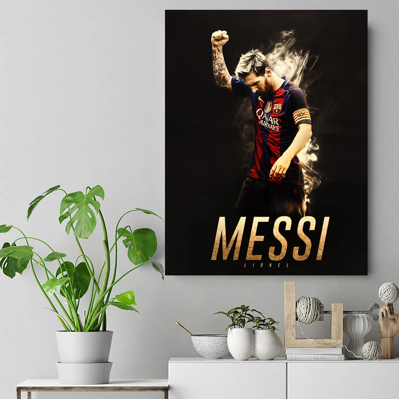 تابلو شاسی گالری استاربوی طرح مسی مدل Football 4