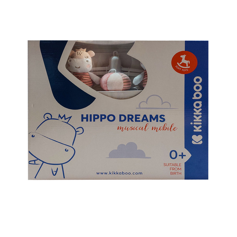 آویز تخت کودک کیکابو مدل Kb010348 طرح Hippo Dreams