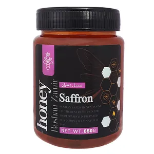 عسل زعفران روشن ضمیر - 650 گرم 